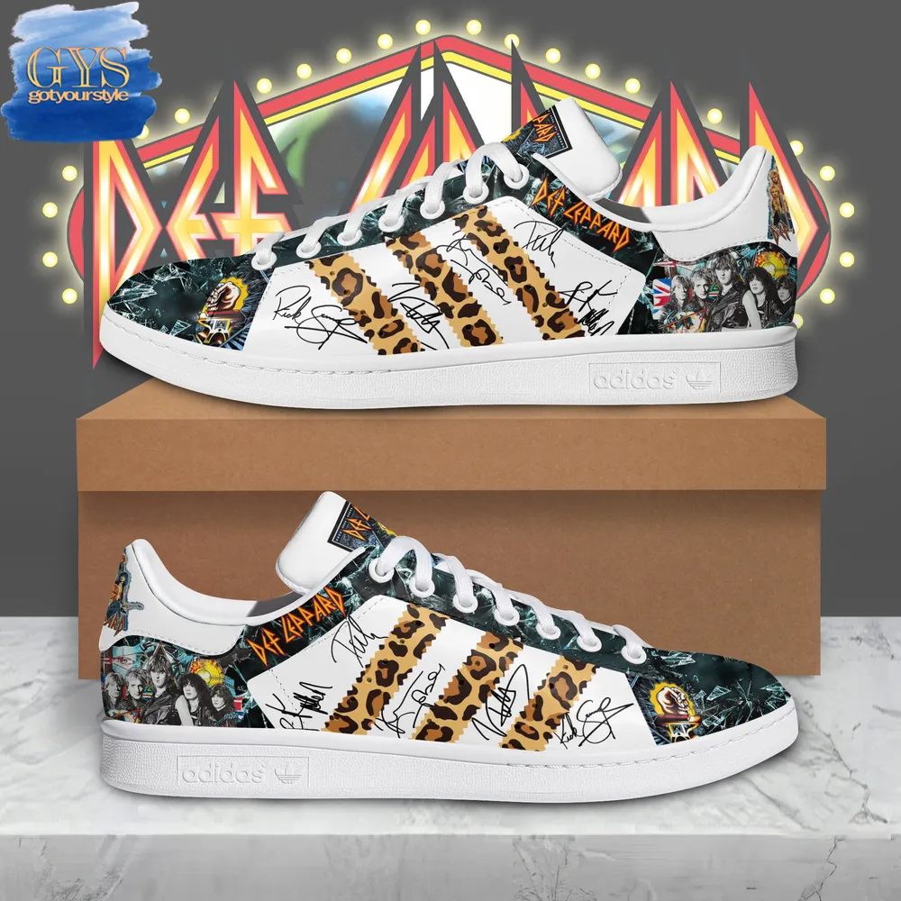 Def Leppard Kick Limited Edition Stan Smith Shoes