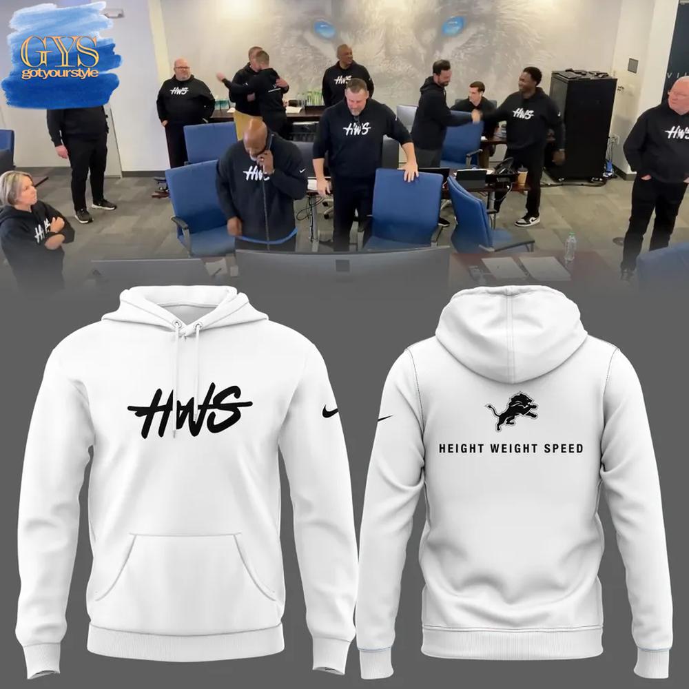 Detroit Lions HWS 2025 Limited Edition White Hoodie