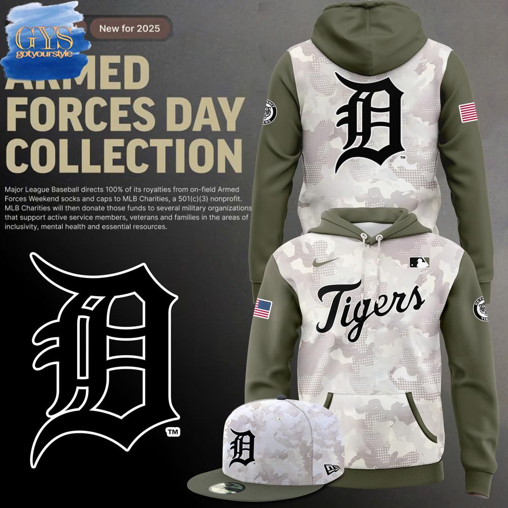 Detroit Tigers Armed Forces Day Limited Edition Hoodie
