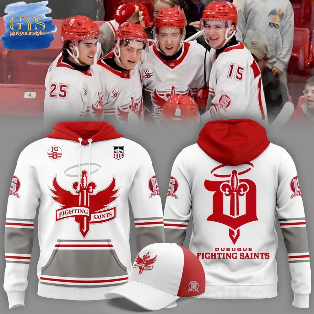 Dubuque Fighting Saints 2025 Uniform Limited Edition Hoodie