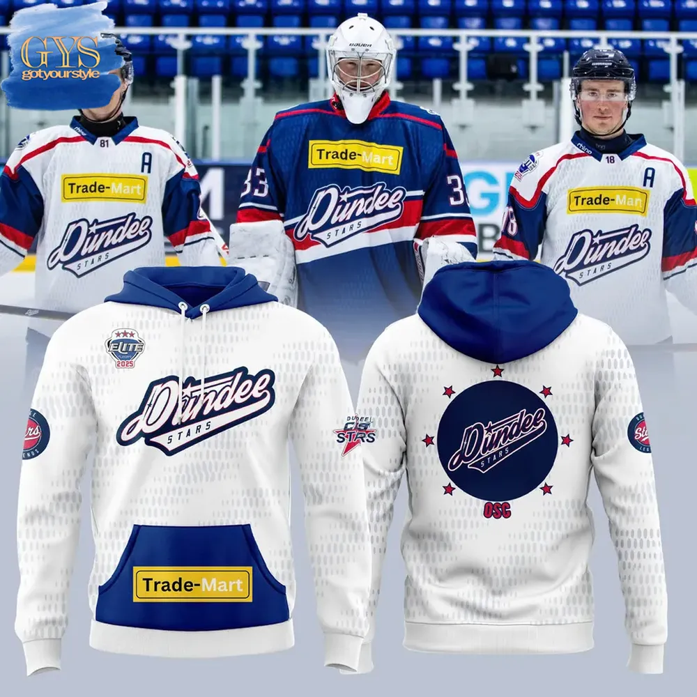 Dundee Stars New Season 2025 Uniform  Edition Hoodie