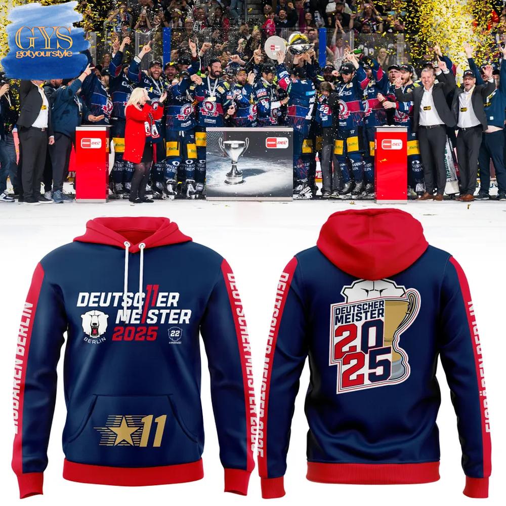 Eisb�ren Berlin Deutscher Meister 2025  Edition Hoodie