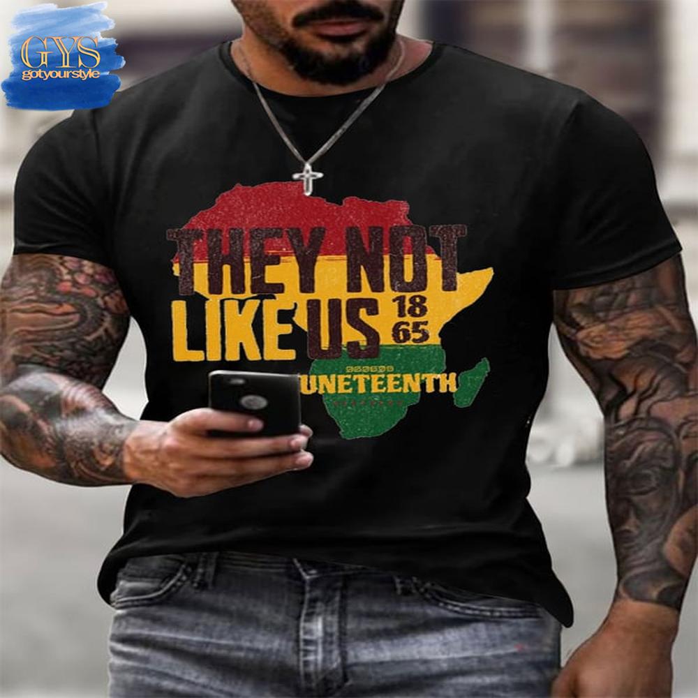 Juneteenth They Not Like Us Limited Edition 2D Printed Shirt