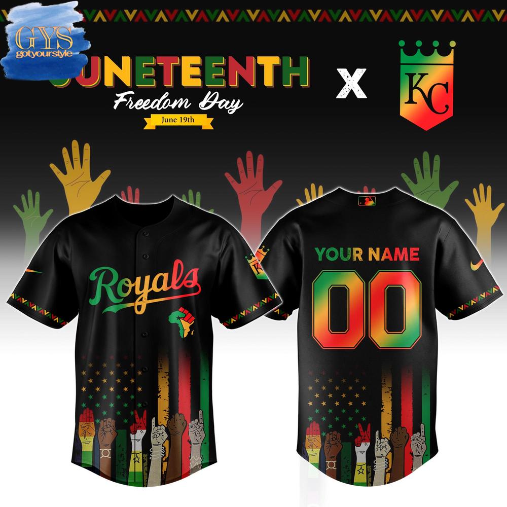 Kansas City Royals MLB x Juneteenth Freedom Day Baseball Jersey