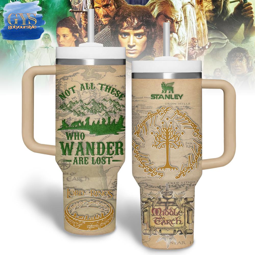 LOTR Middle Earth 40 Oz Handle Tumbler Cup