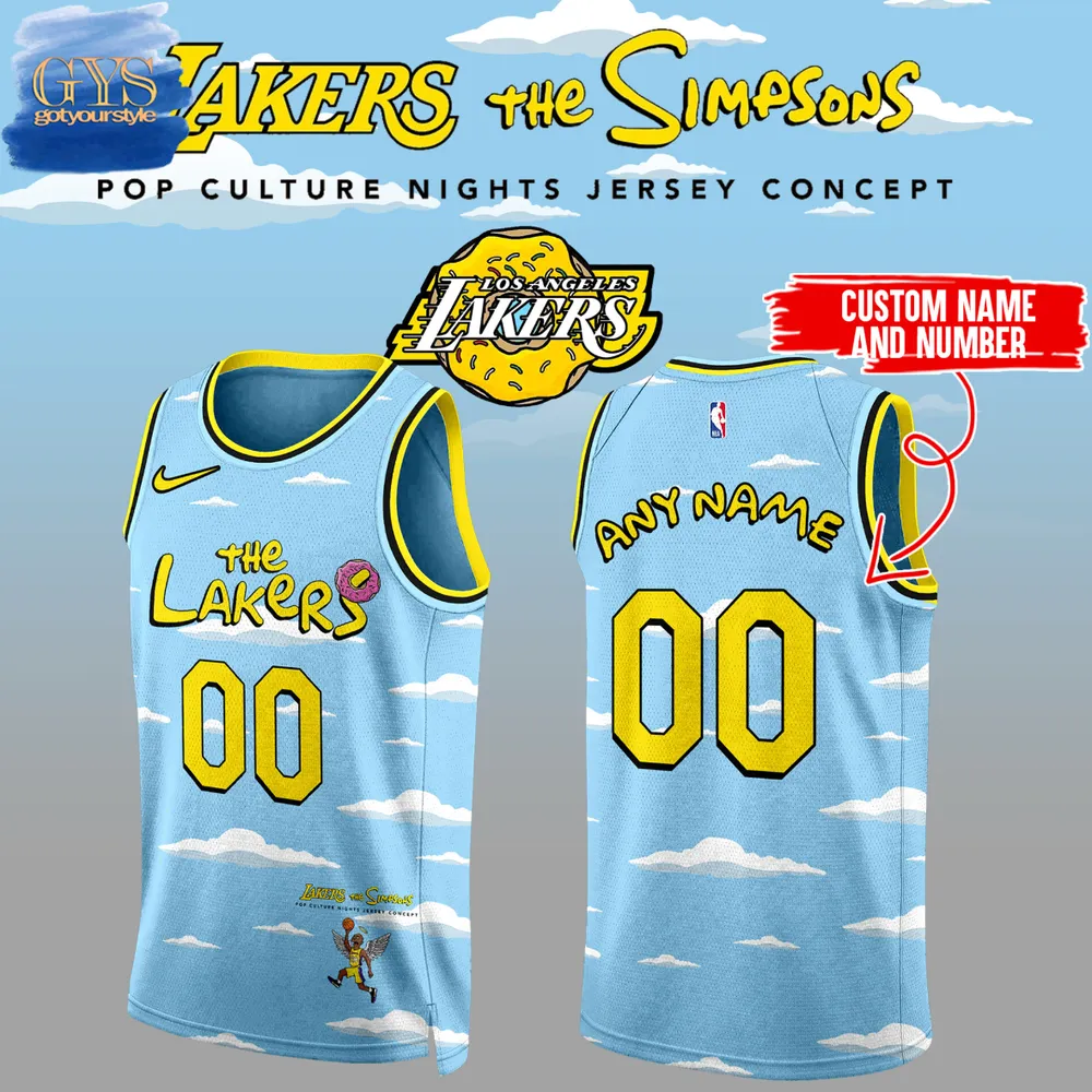 Los Angeles Lakers x The Simpsons Day Limited Edition Basketball Jersey
