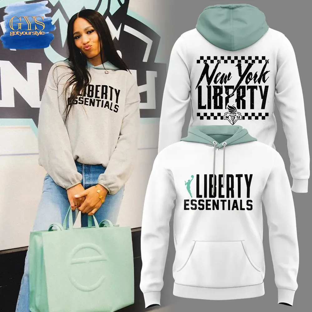 New York Liberty x Essentials Limited Edition White Hoodie