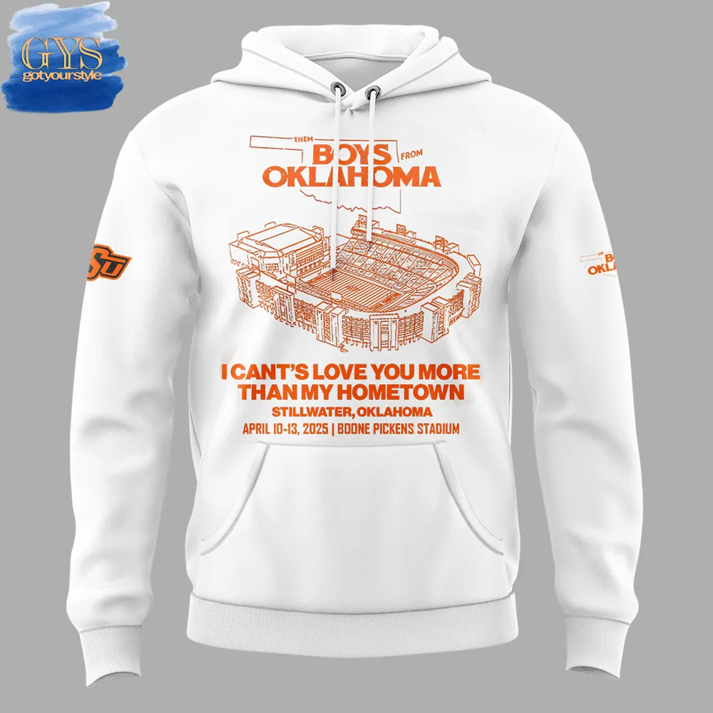 Oklahoma State Cowboys The Boys From Oklahoma White Hoodie