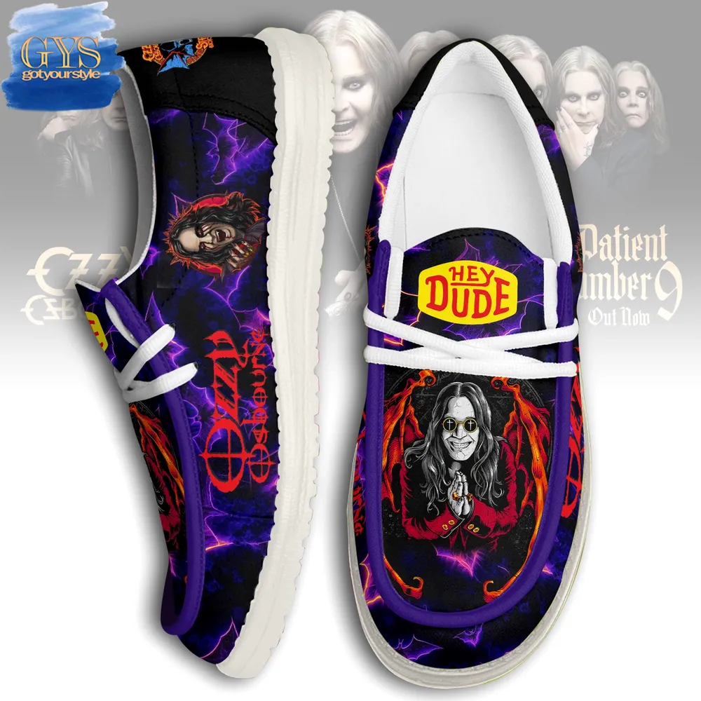 Ozzy Osbourne Prince of Darkness Way Hey Dude Shoes