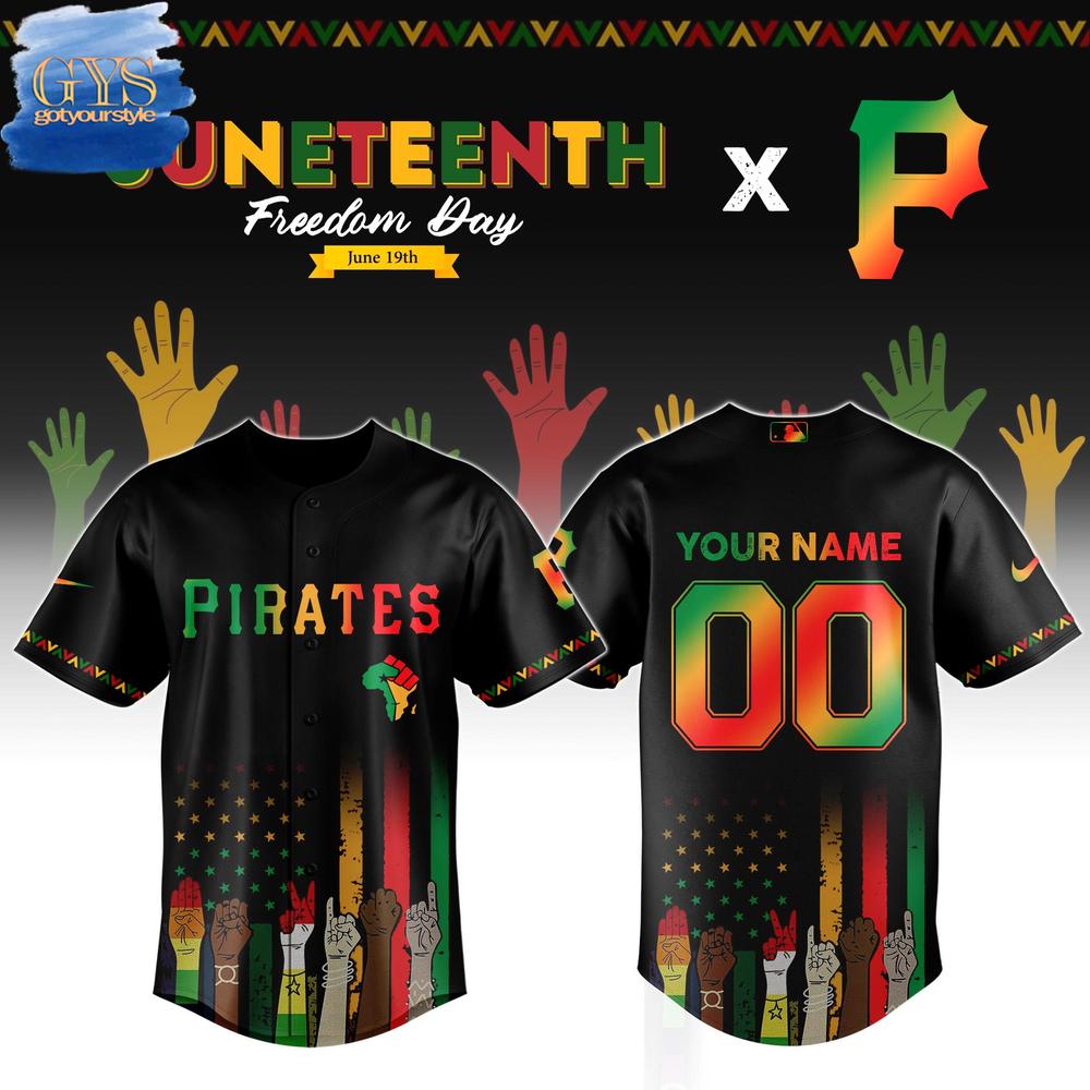 Pittsburgh Pirates MLB x Juneteenth Freedom Day Baseball Jersey