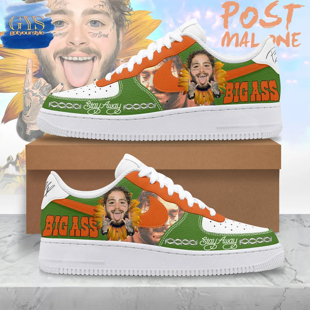 Post Malone Stay Away BIG ASS Limited Edition Air Force 1