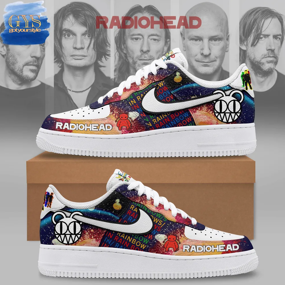 Radiohead In Rainbows Air Force 1 Sneakers