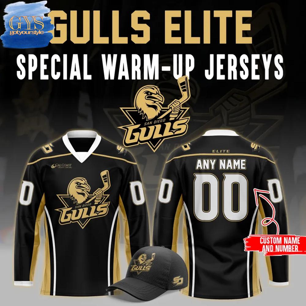 San Diego Gulls Warm-Up 2025 Limited Edition Hockey Jersey