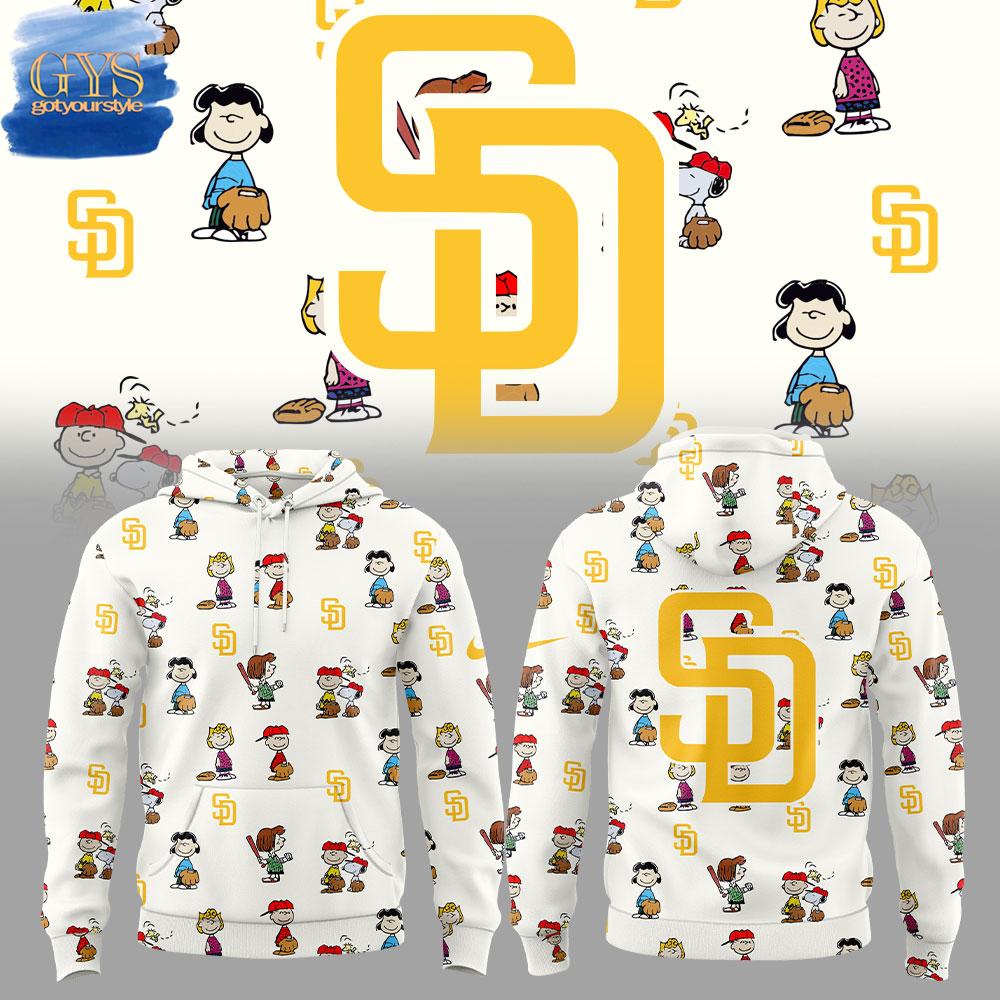 San Diego Padres Peanuts 75th Anniversary Special Premium Hoodie