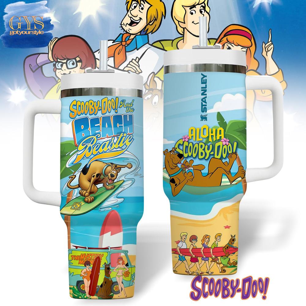 Scooby-Doo And The Beach Beastie 40 Oz Stanley Tumbler