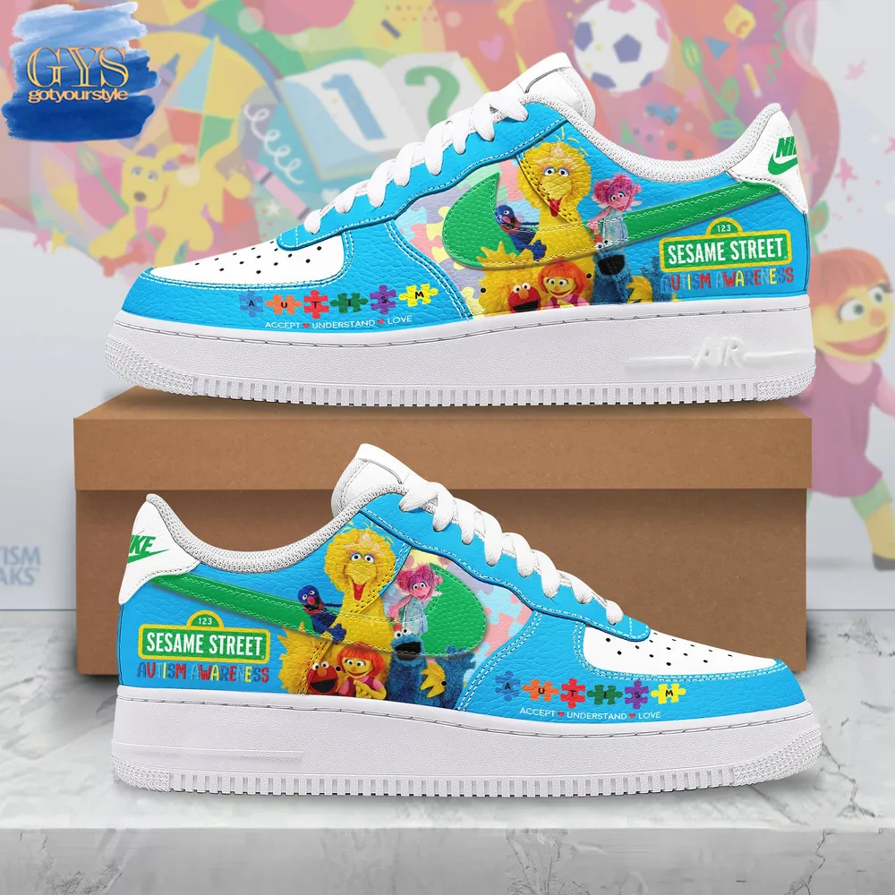 Sesame Street Autism Awareness Limited Edition Air Force 1
