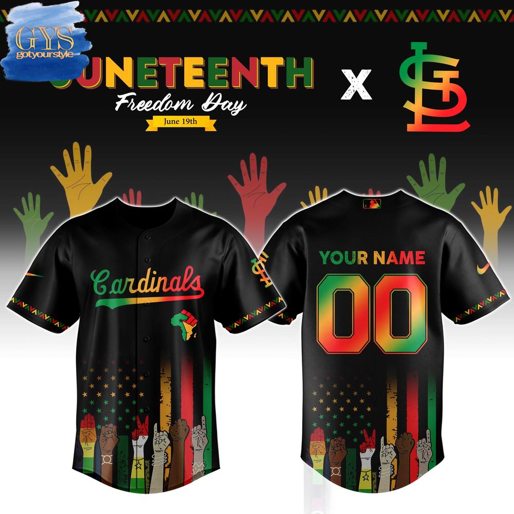 St. Louis Cardinals MLB x Juneteenth Freedom Day Baseball Jersey