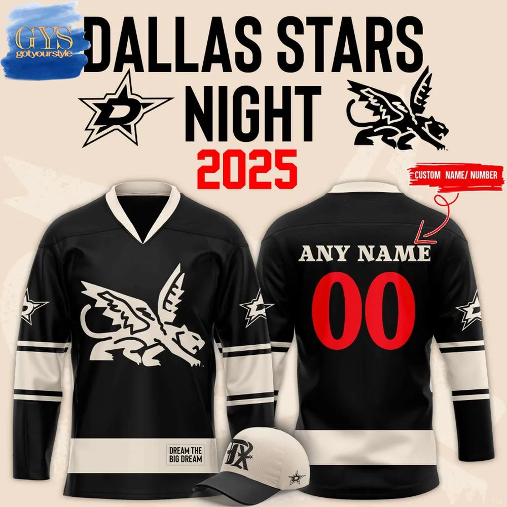 Texas Rangers x Dallas Stars Night Hockey Jersey