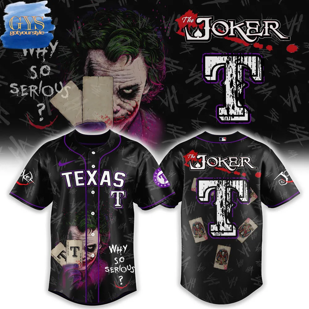 The Joker x Texas Rangers Special Limited Edition Baseball Jersey
