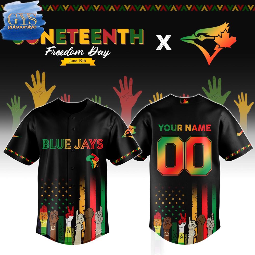 Toronto Blue Jays MLB x Juneteenth Freedom Day Baseball Jersey