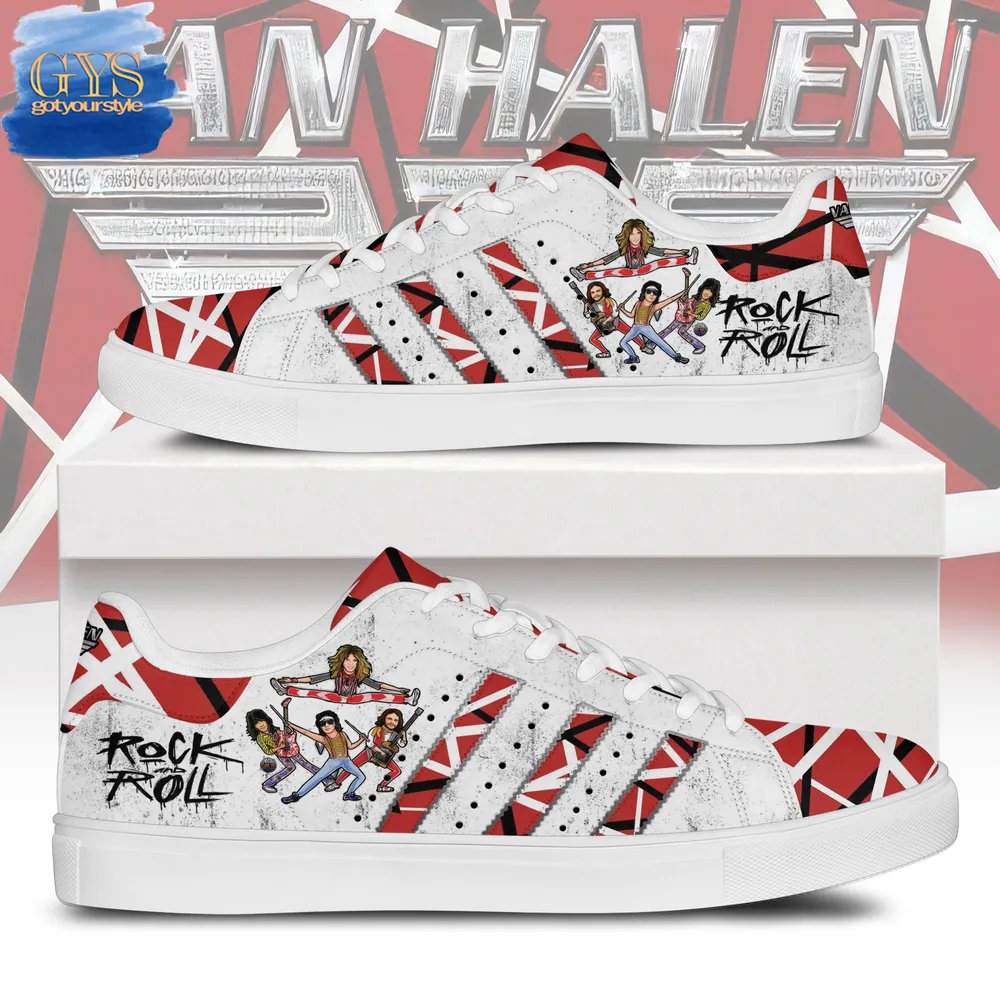 Van Halen Rock And Roll Limited Edition Stan Smith Shoes