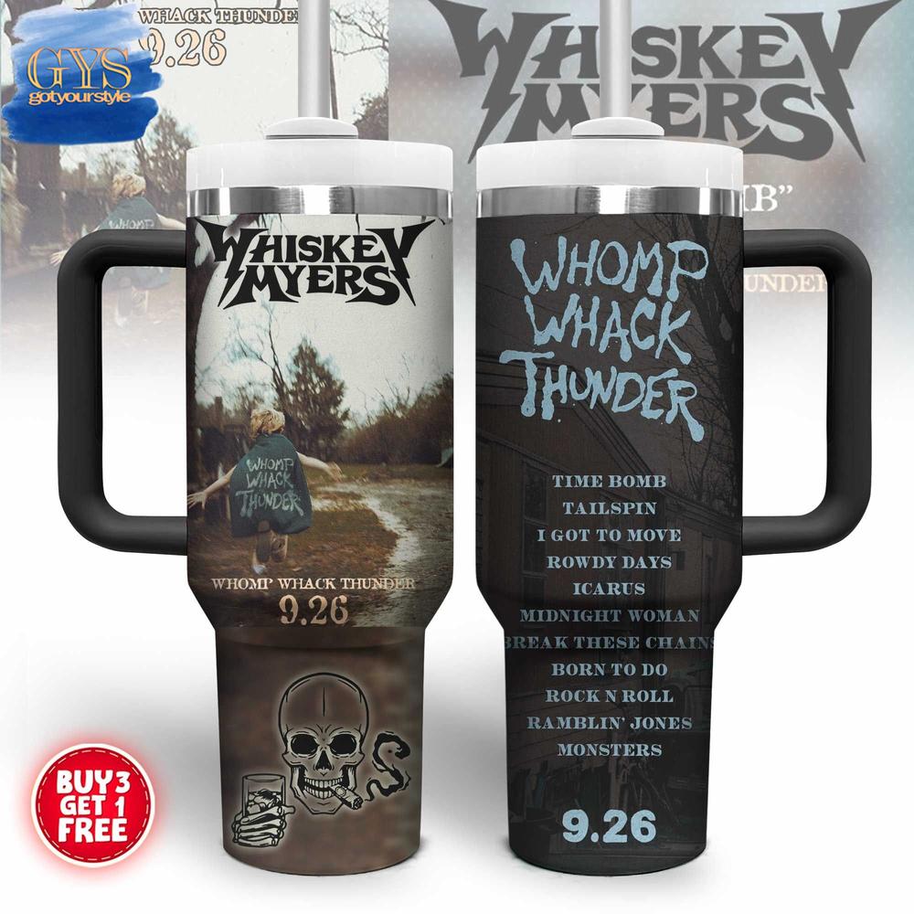 Whiskey Myers Whomp Whack Thunder 40 Oz Stanley Tumbler