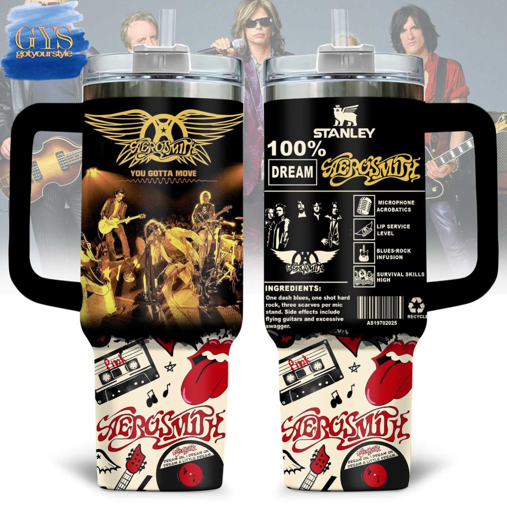 Aerosmith You Gotta Move 40 Oz Stanley Tumbler