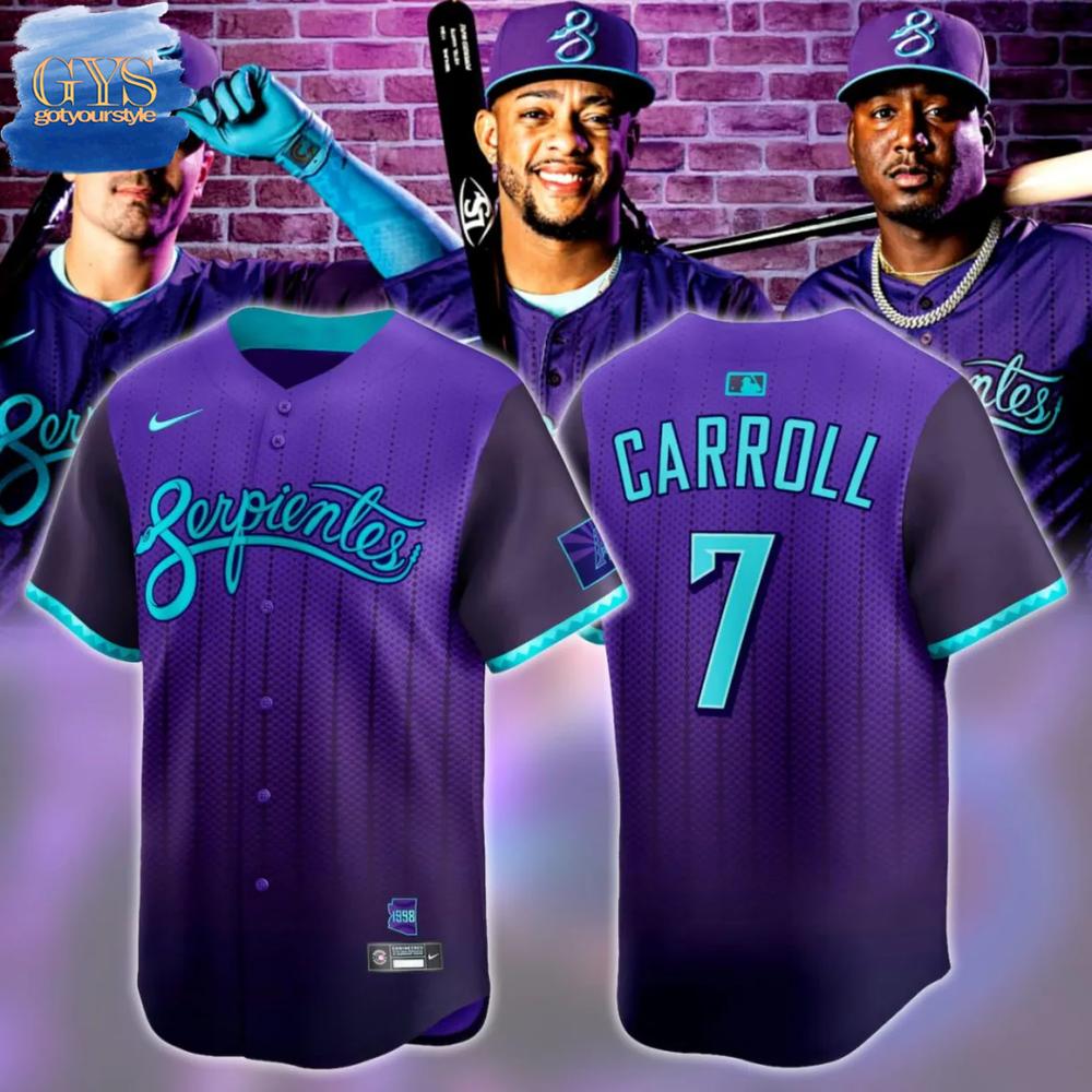 Arizona Diamondbacks Serpientes City Connect 2025 Baseball Jersey