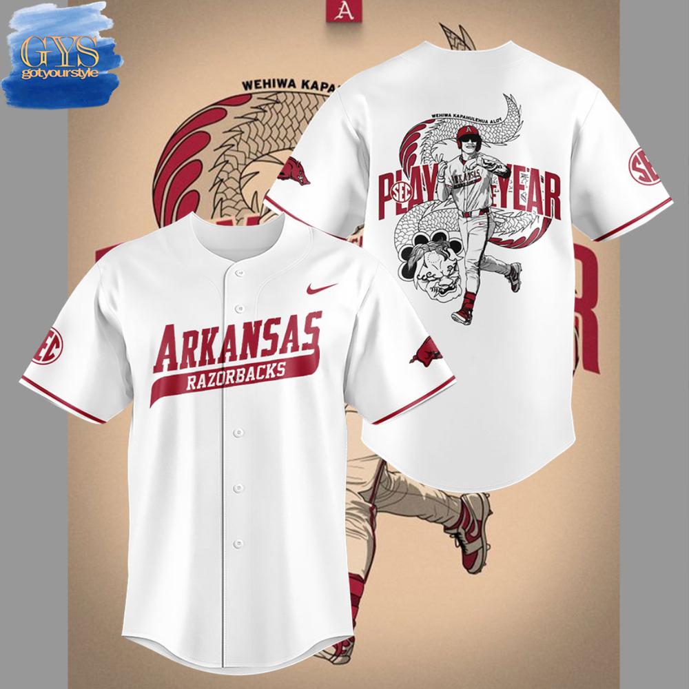 Arkansas Razorbacks Wehiwa Aloy SEC POTY  Edition Baseball Jersey