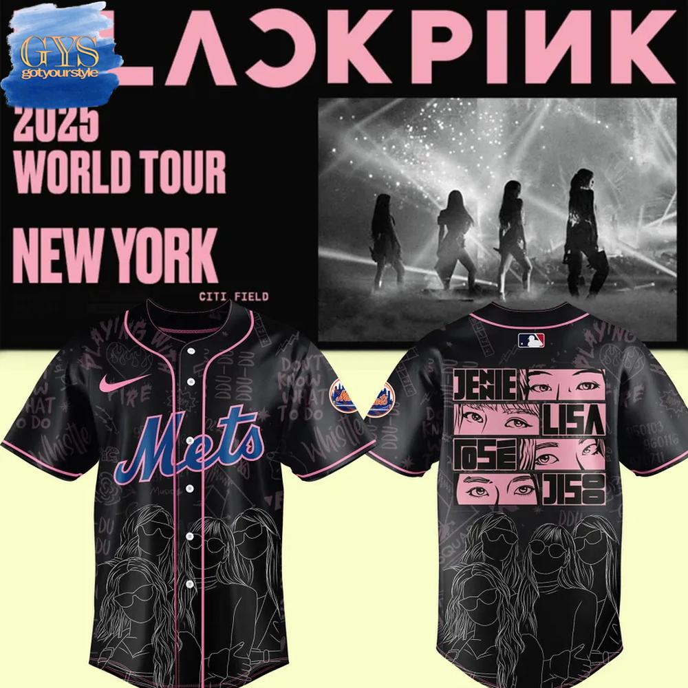 BLACKPINK x METS New York World Tour 2025 Limited Edition Baseball Jersey