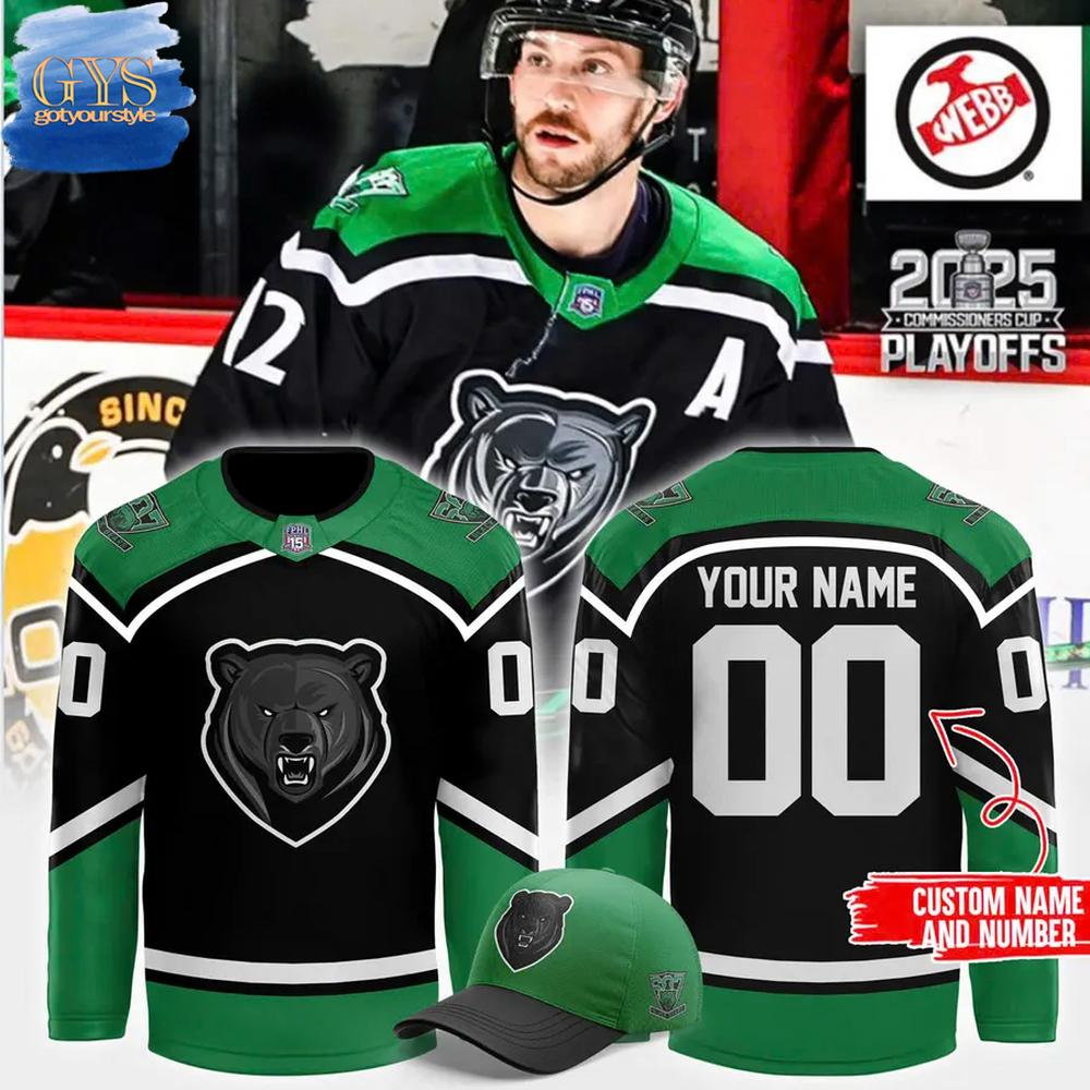 Binghamton Black Bears 2025 Commissioners Cup Hockey Jersey