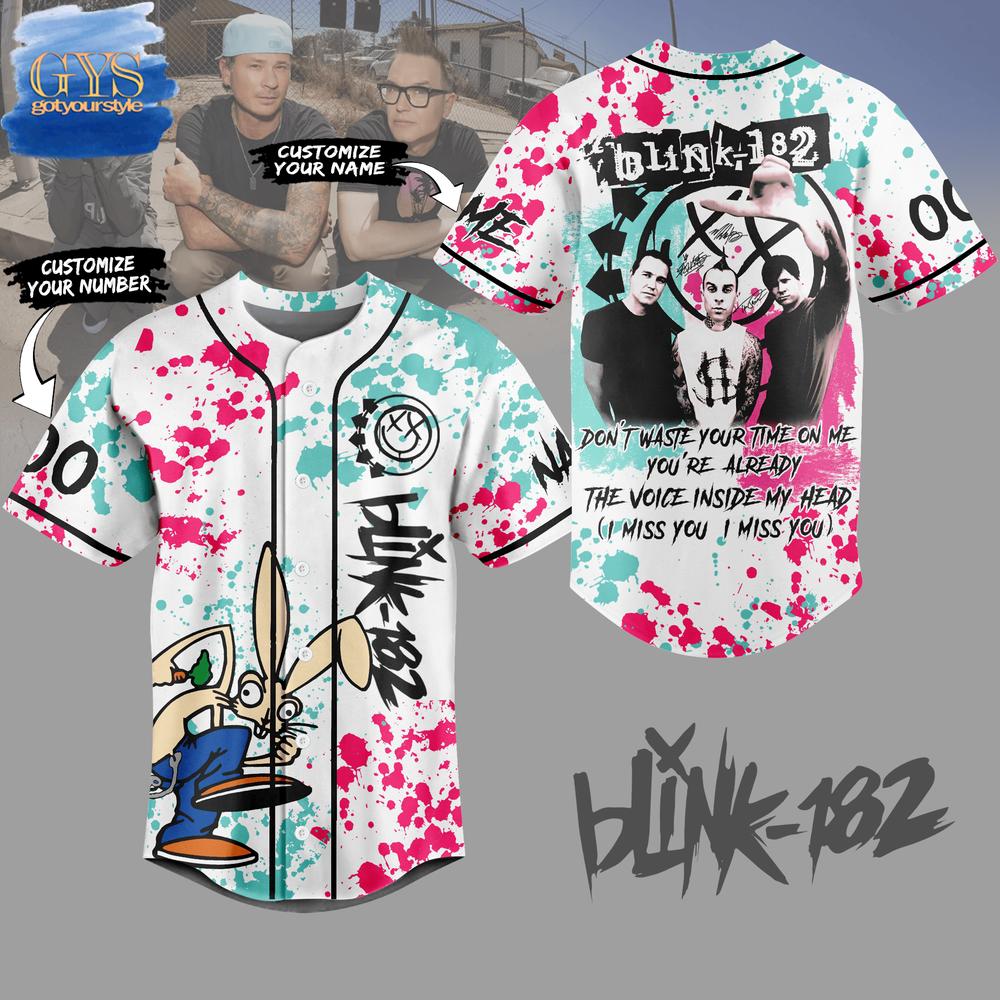 Blink-182 The Voice Inside My Head Baseball Jersey