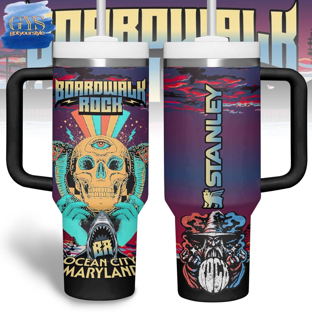 Boardwalk Rock Ocean City Maryland Limited Edition 40 Oz Stanley Cup