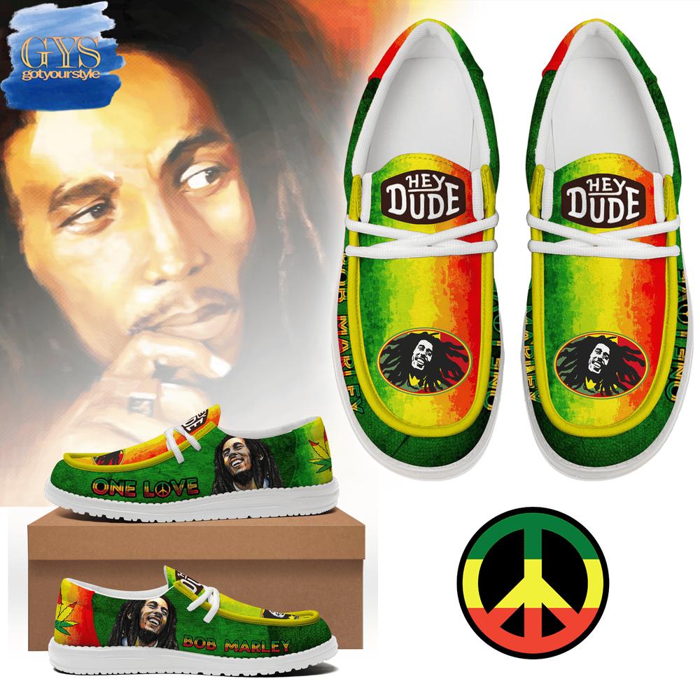Bob Marley One Love Hey Dude Shoes