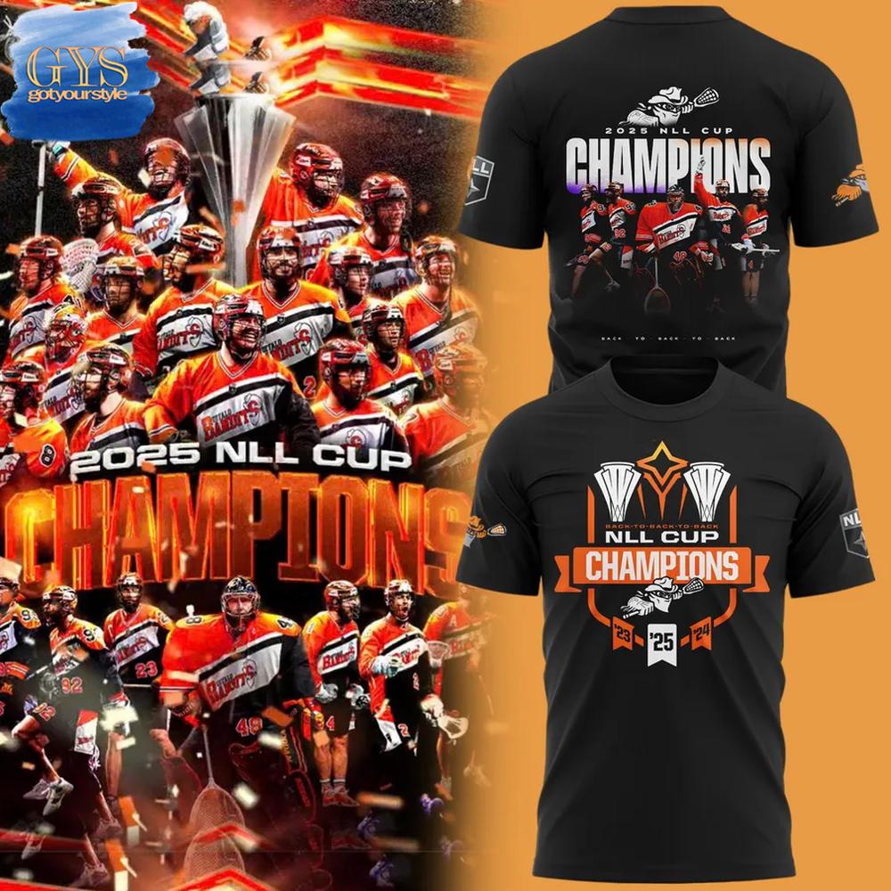 Buffalo Bandits 2025 NLL Cup Champions Limited Edition Merch Collection