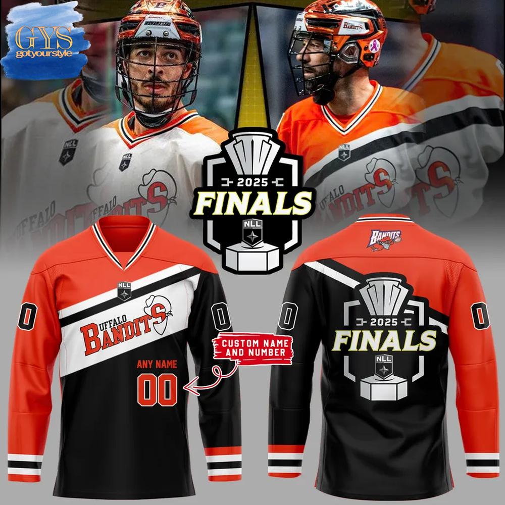Buffalo Bandits NLL Cup 2025 Champions Limited Edition Hockey Jersey