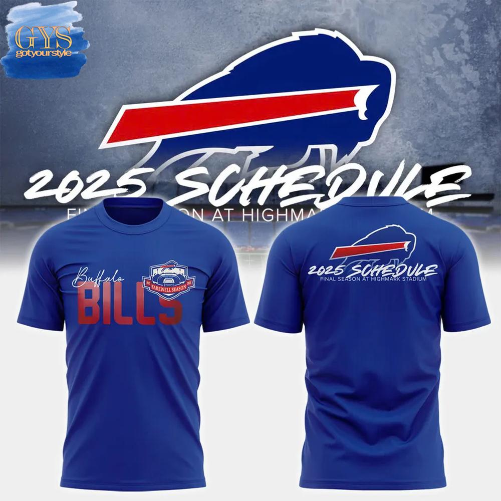 Buffalo Bills Final Season At Highmark Stadium Blue Shirt