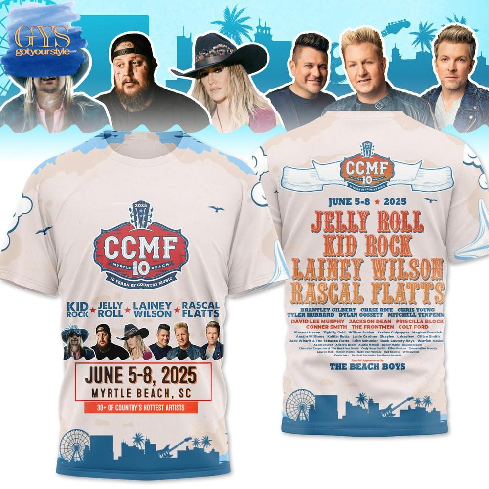 CCMF Myrtle Beach 10 Years Anniversary T-Shirt