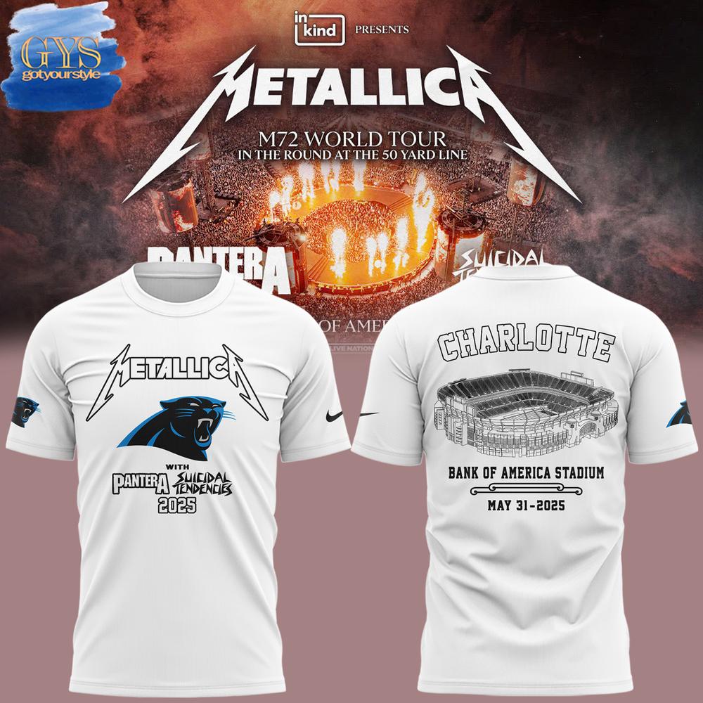 Carolina Panthers x Metallica M72 Tour Limited Edition T-Shirt