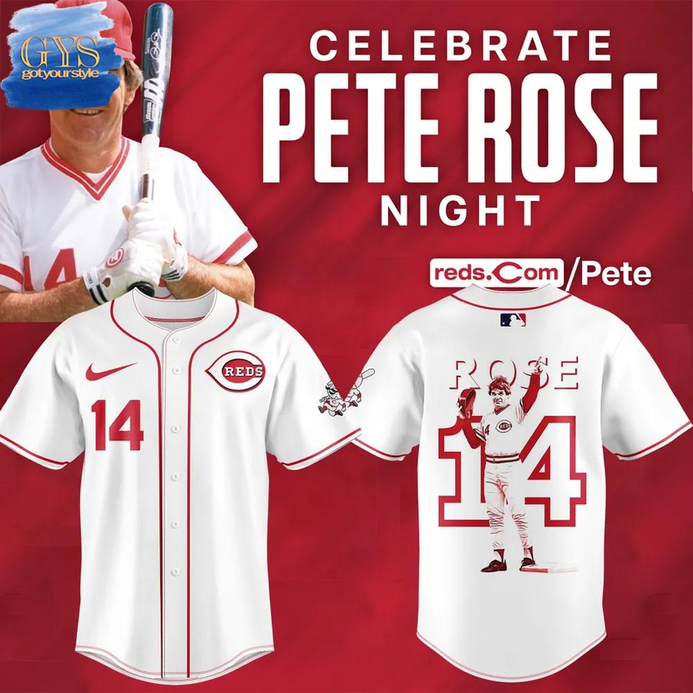 Cincinnati Reds Pete Rose Night  Edition Baseball Jersey