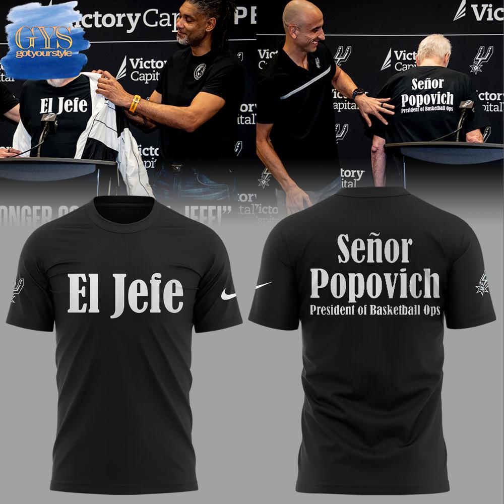 Coach Gregg Popovich I’m El Jefe Limited Edition Merch Collection
