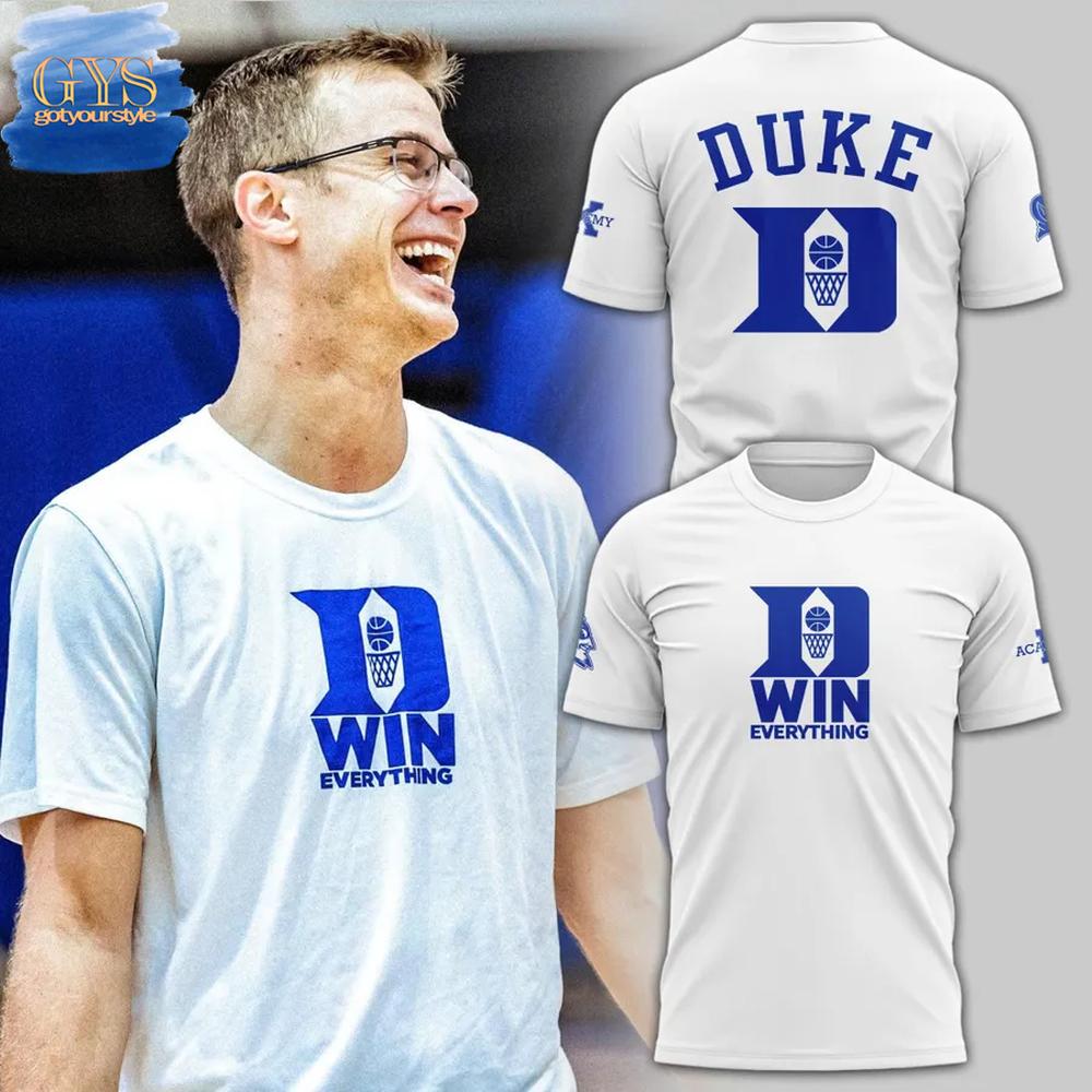 Coach Jon Scheyer Duke Win Everything T-Shirt