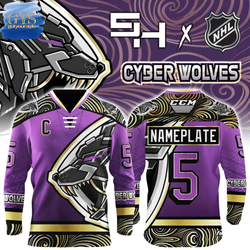 Cyber Wolves x NHL Limited Edition 2025 Hockey Jersey