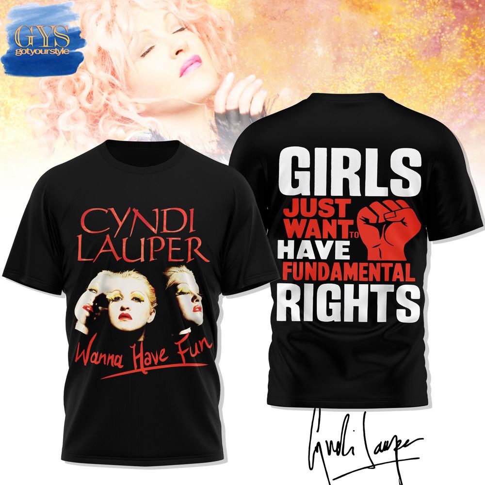 Cyndi Lauper Girls Just Want To Have Fun T-Shirt