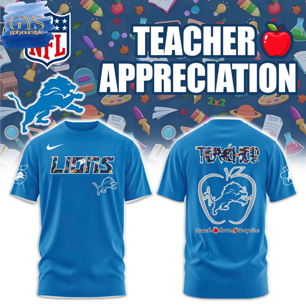 Detroit Lions TEACHER APPRECIATION NIGHT Merch Collection