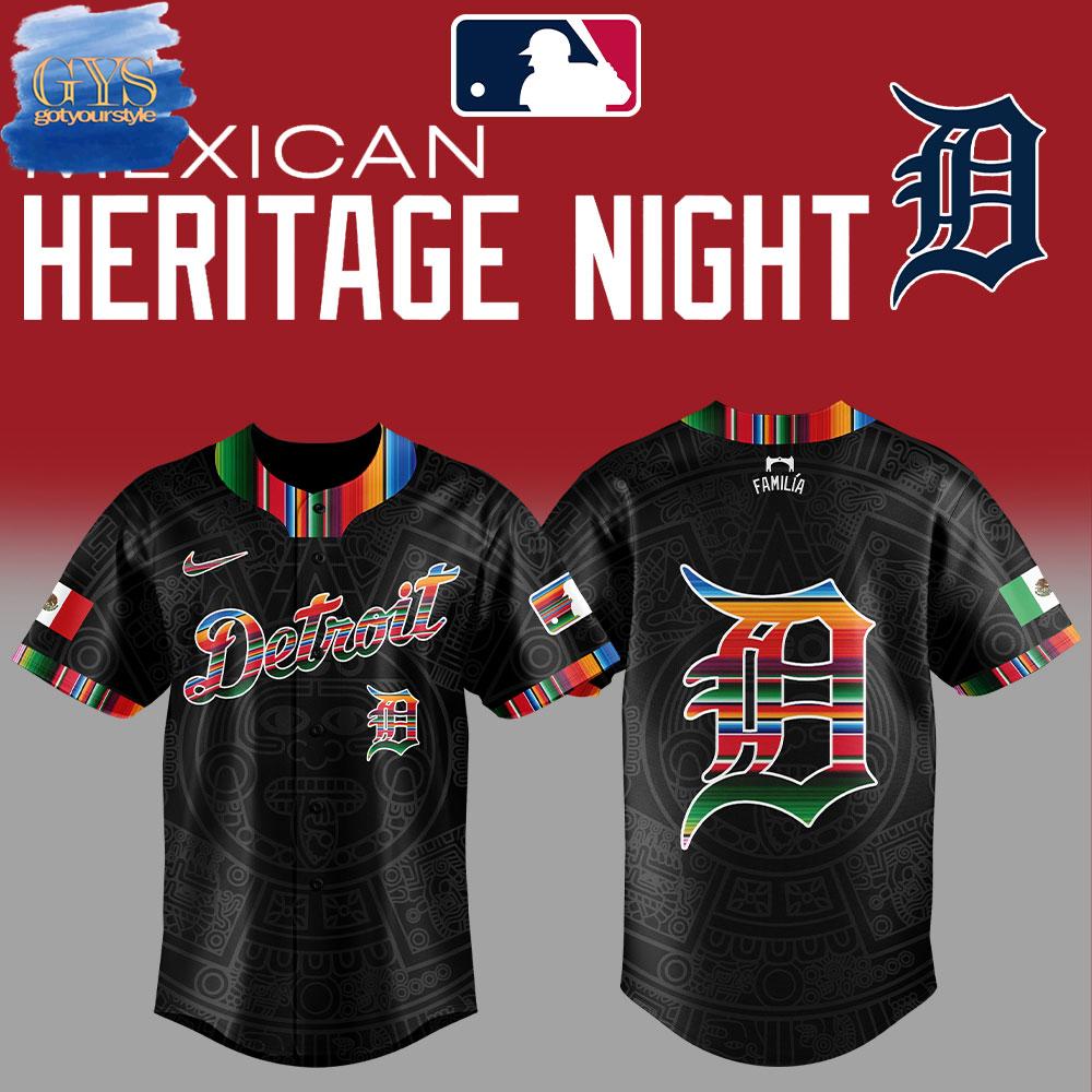Detroit Tigers Mexican Heritage Night Limited Edition Baseball Jersey