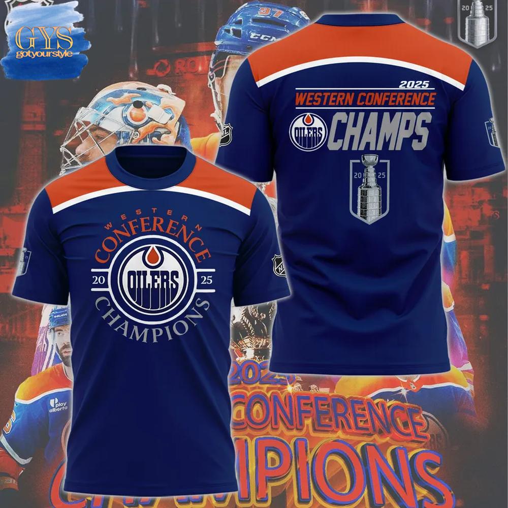 Edmonton Oilers 2025 Western Conference Champions Merchandise