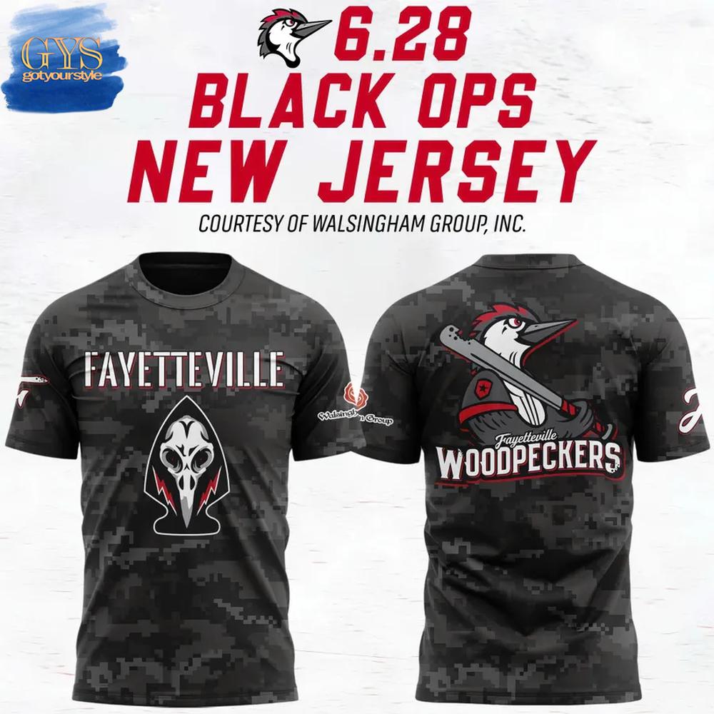 Fayetteville Woodpeckers Black Ops Limited Edition Merch Collection