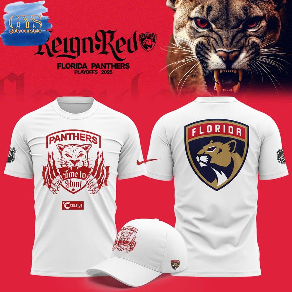 Florida Panthers Time to Hunt  Edition T-Shirt