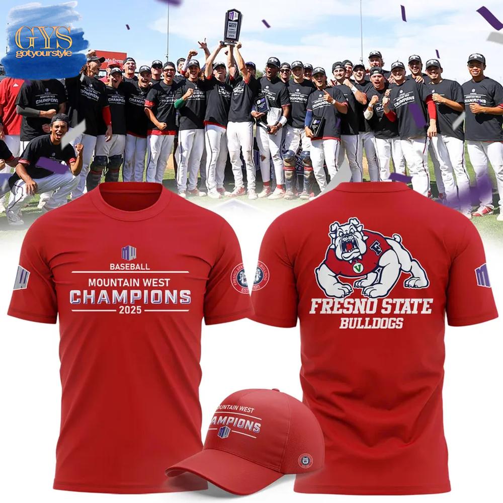 Fresno State Bulldogs Champions Mountain West T-Shirt